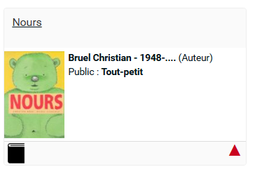 copie d'écran d'un document avec un triangle rouge